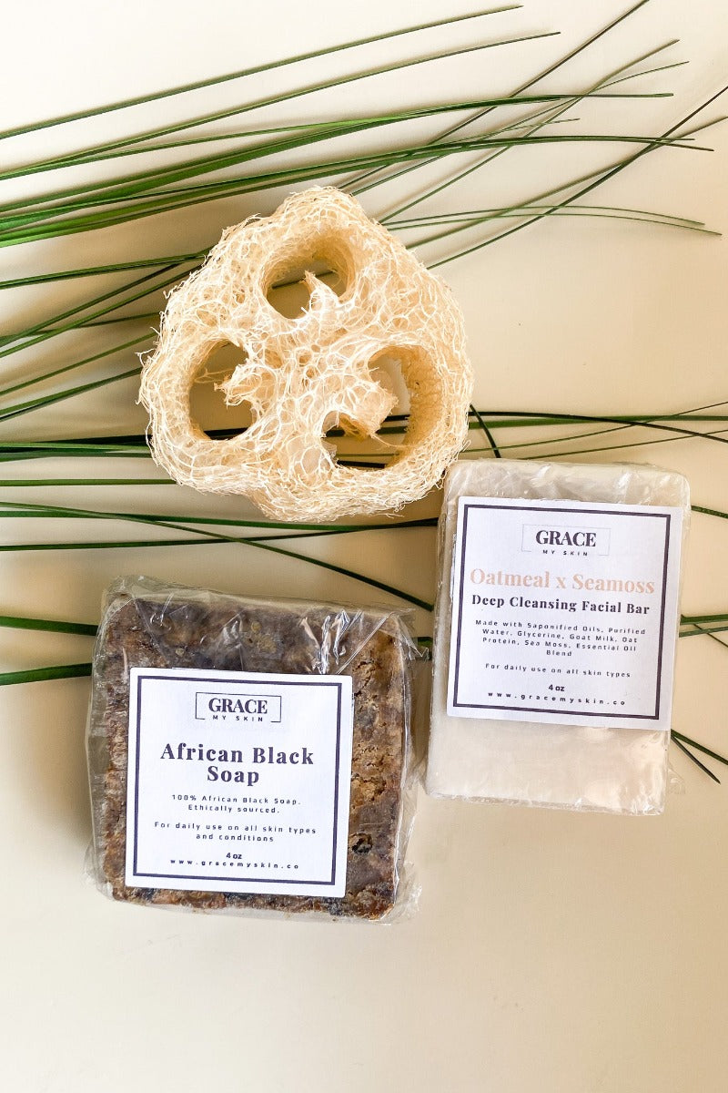 African Black Soap and Facial Soap Bundle