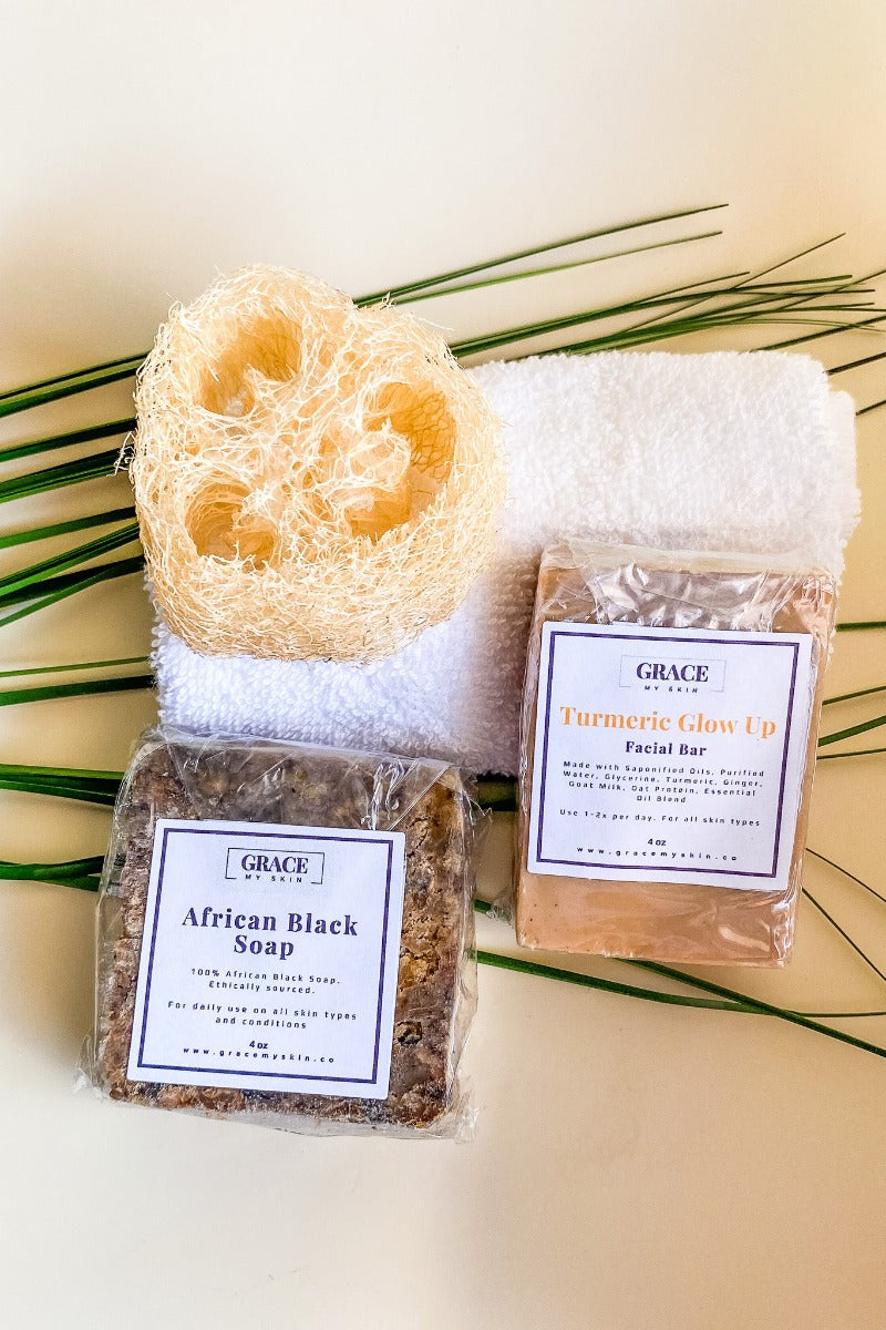 African Black Soap and Facial Soap Bundle