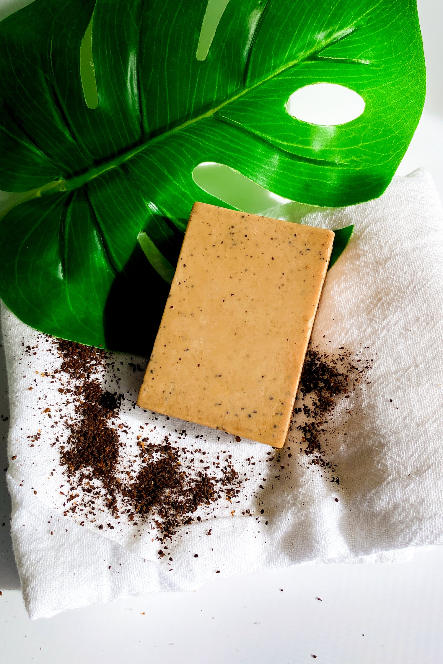 Exfoliating Coffee Soap Bar with Lavender