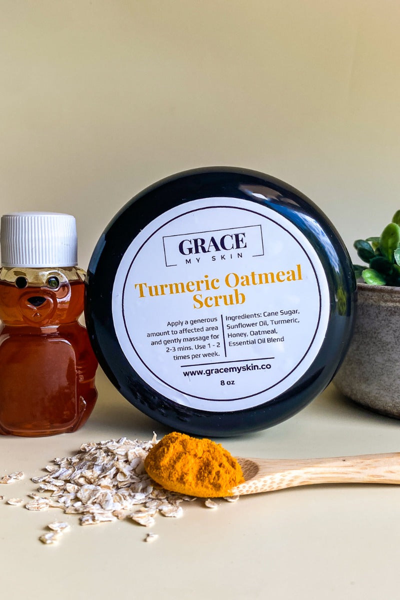 Turmeric Oatmeal Sugar Scrub